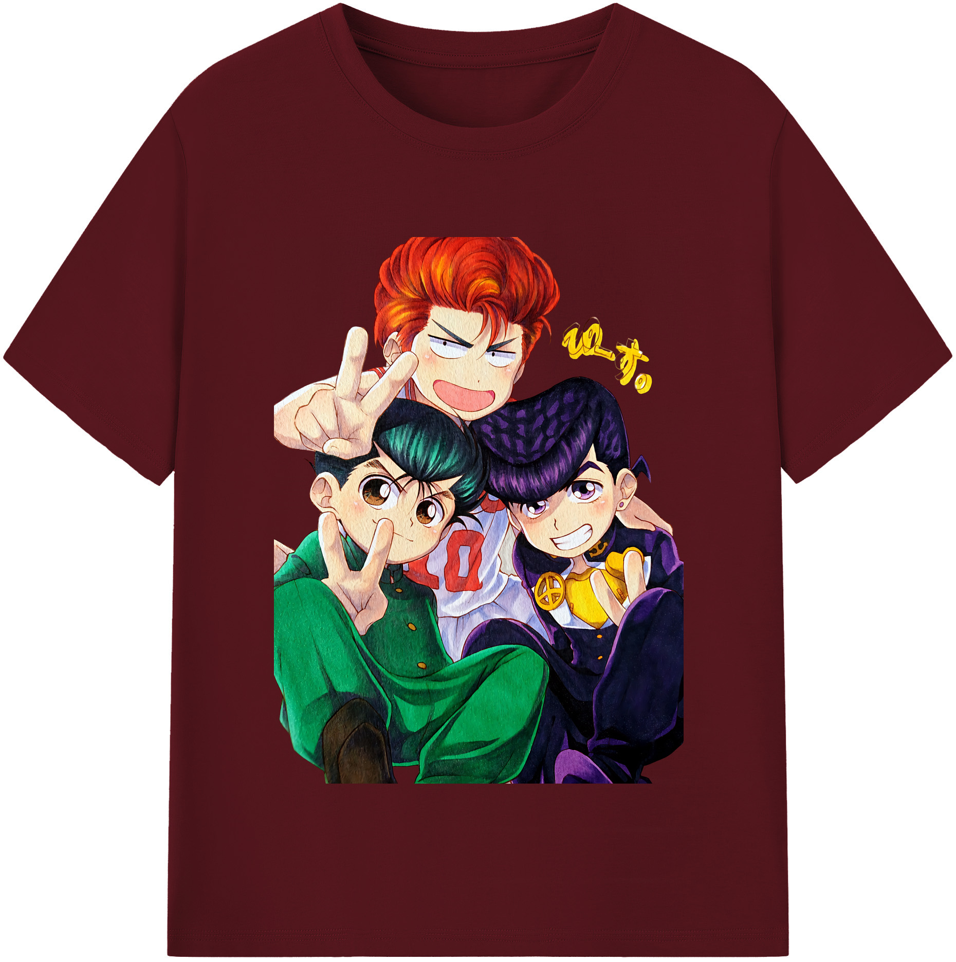 SLAM DUNK／スラムダンク 綿100％半袖Tシャツ（フロントプリント）